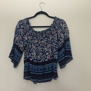 off the shoulder shirt